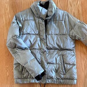 Athleta Metallic Gray Jacket